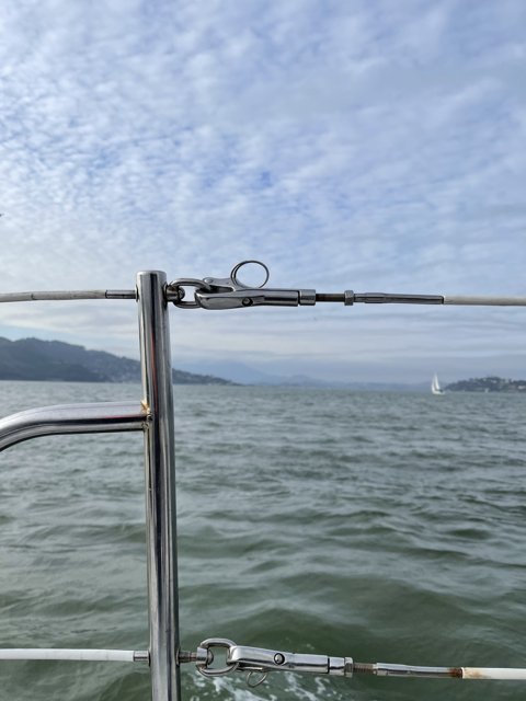 Bow of a Sailboat on San Francisco Bay