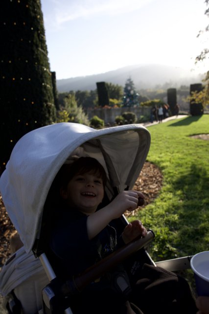 Wesley's Joyful Stroll Through Filoli at Thistlewyck