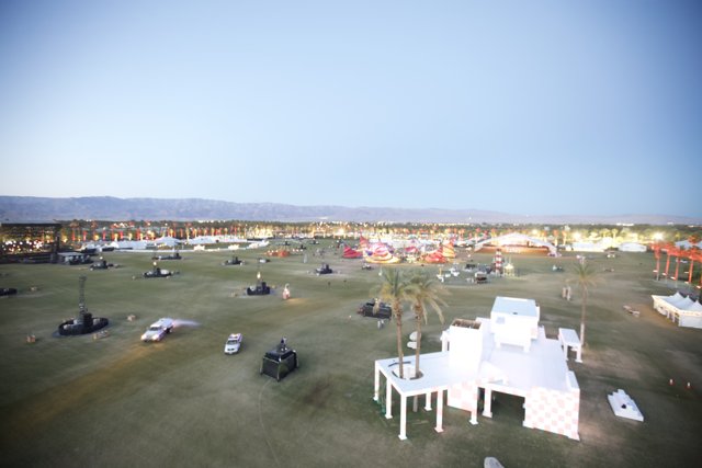 Dusk at the Coachella Event Area