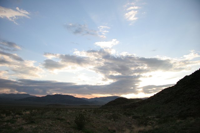 Majestic Sunset over Desert Plateau