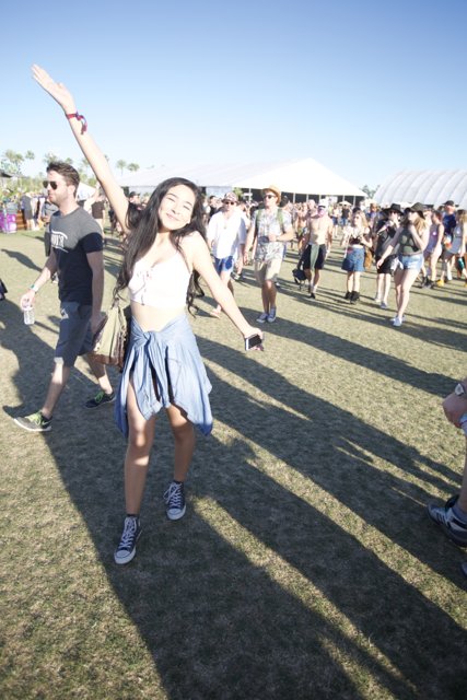 Dancing in the Grass at Coachella