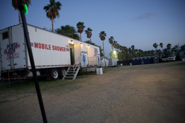 Twilight Refresh: Mobile Showers at Coachella 2024