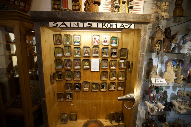 Saints From A to Z Folk Art Display Collection