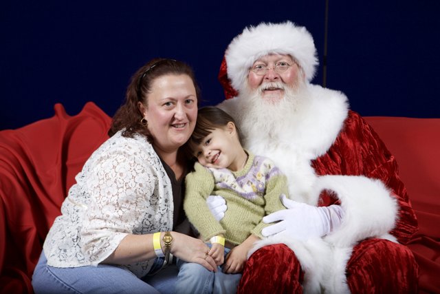 A Festive Family Moment with Santa