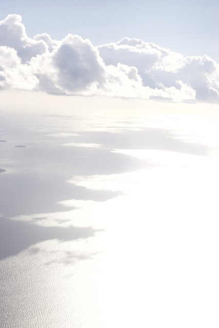 Aerial View of the Ocean on a Sunny Day