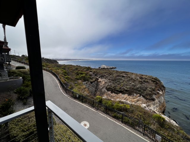 A Serene View from a House by the Ocean