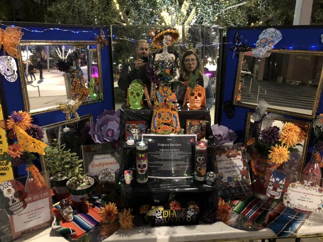Day of the Dead display at a store
