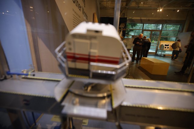 Blurred Model Display at Chabot Space Center