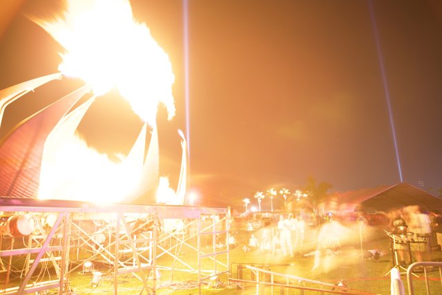 Blazing Bonfire at Coachella