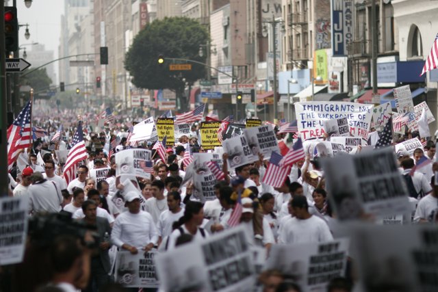 Protest March in Urban Metropolis