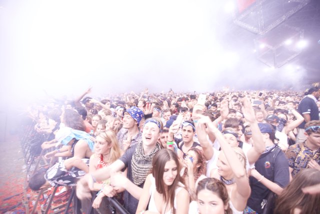 Smoky Haze at Coachella Concert