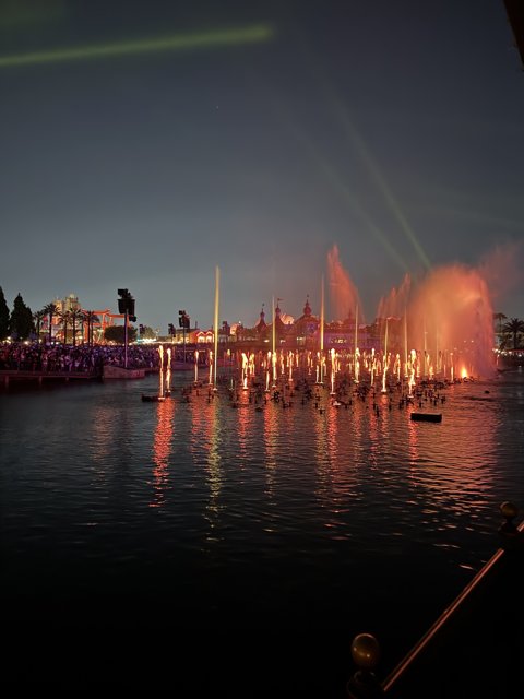 Nocturnal Spectacle at the Waterfront
