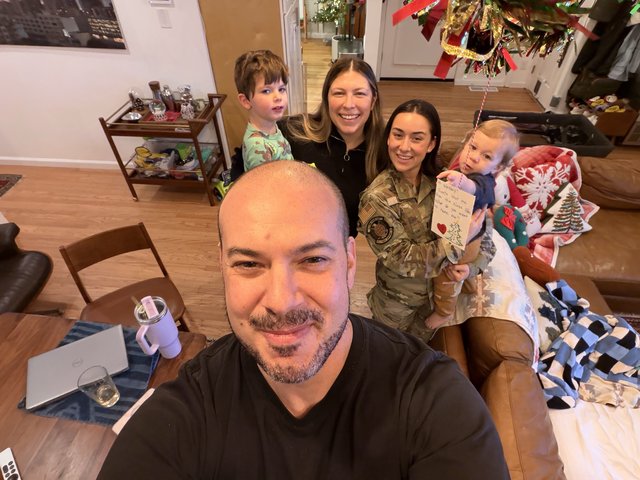 Family Selfie During Holiday Season at Home