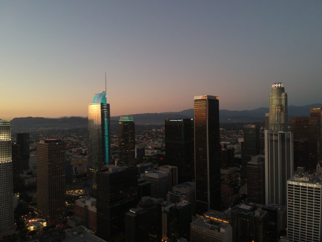 Los Angeles: A Cityscape Illuminated at Dusk