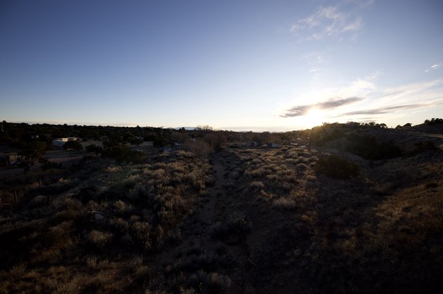 Desert Landscape at Sunset in Southwest Community