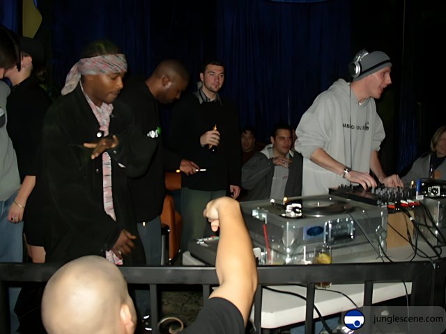 DJ Steve J Entertains a Crowded Night Club
