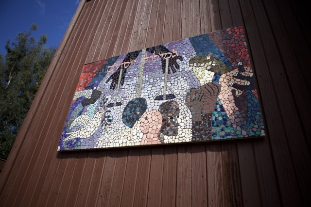 Artistic Mosaic with People