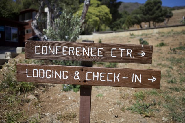 Directional Sign to Conference Center