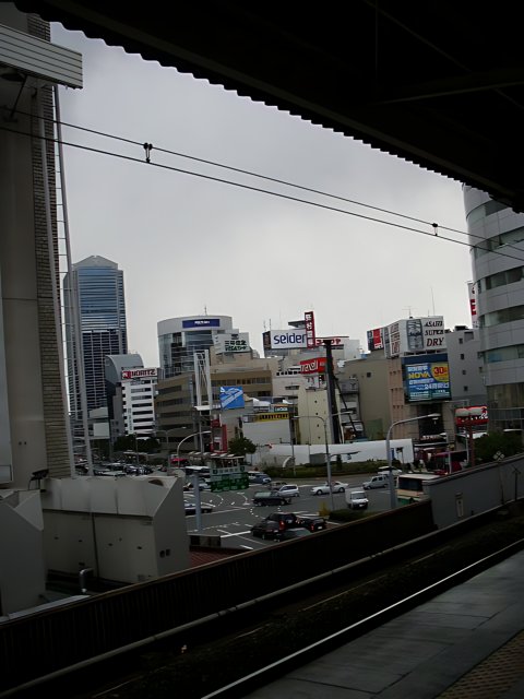 Cityscape at the Train Station