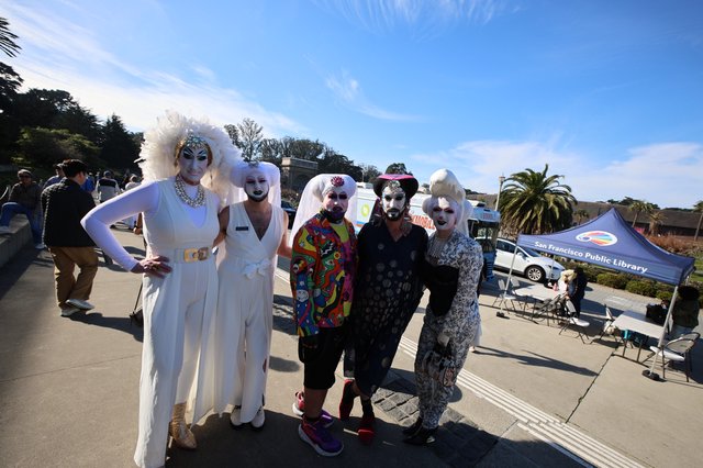 Drag Performers at San Francisco Public Library Event