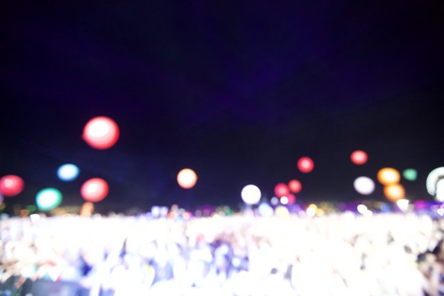Balloons in the Night Sky
