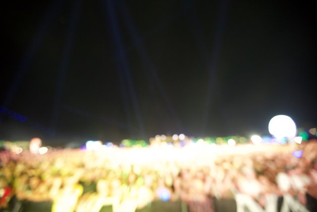 Blurred Crowd at Coachella Concert