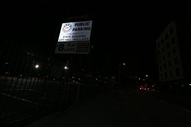 No Parking at Night in Urban Metropolis