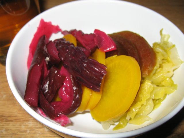 Plated Meal with Beet Relish