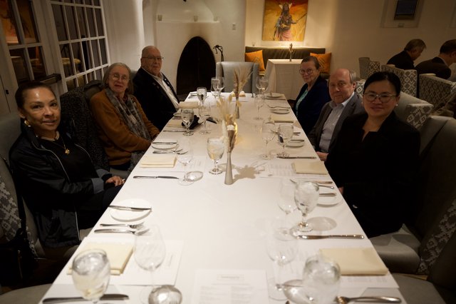 Elegant Dinner Gathering at Upscale Santa Fe Restaurant