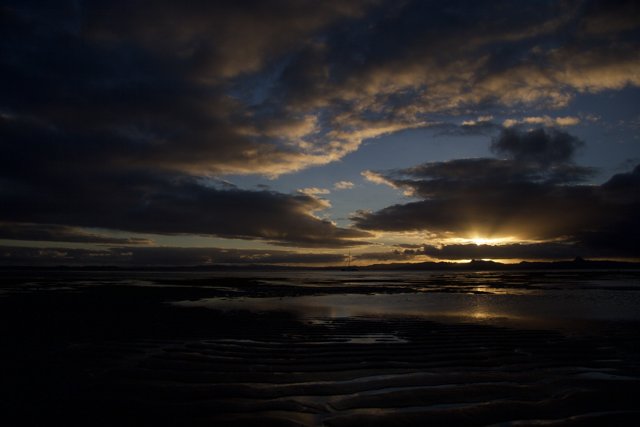 A Flaring Scottish Sunset