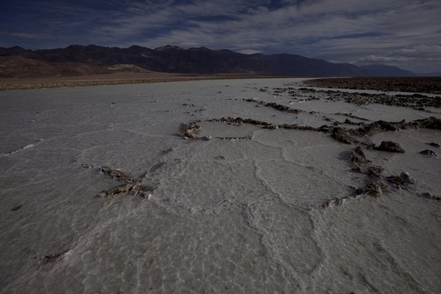 The Majestic Salt Flats in the Desert