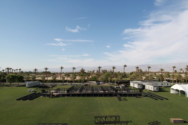 Coachella Stage on a Grass Field