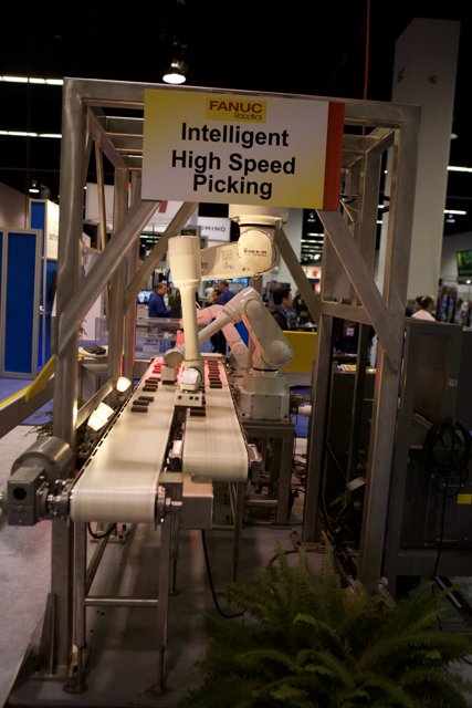 Automated Conveyor Belt at Manufacturing Plant