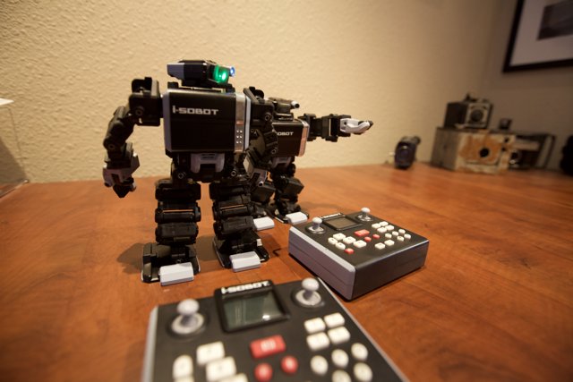 Robotic Toy on a Hardwood Desk