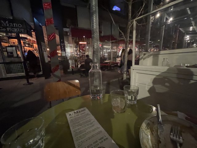 Table Setting at Downtown San Francisco Restaurant