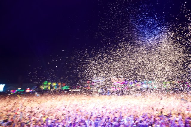Confetti Storm at Coachella