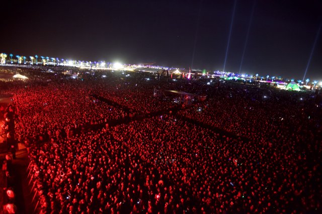 Red Flare Nightlife at Coachella Festival