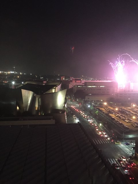 Fireworks Illuminate the Metropolis