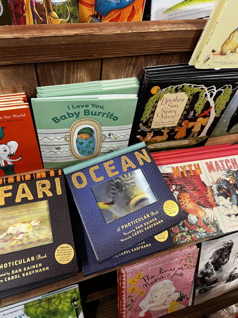 A Delightful Collection of Children's Books on the Shelf
