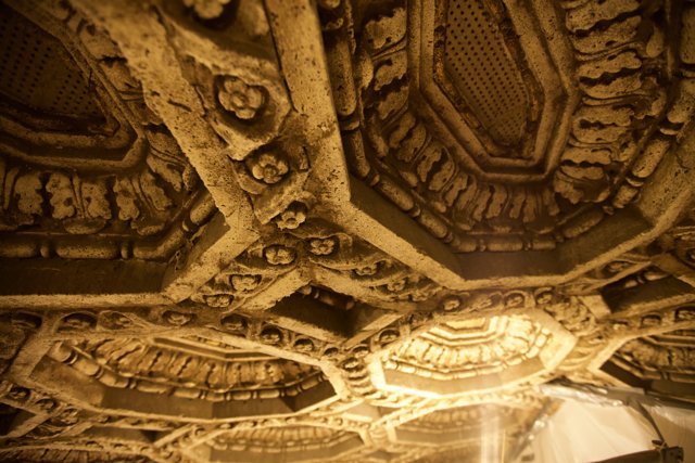 Grandeur of the Crypt-Like Ceiling at Grand Hotel Ballroom