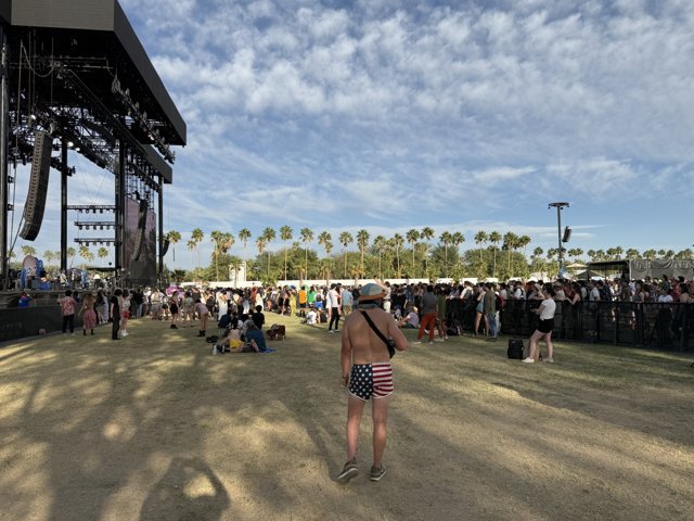 Festival Vibes Under a Cloudy Sky