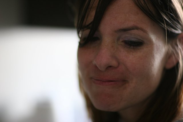 Thoughtful Woman in Soft Candid Portrait Light