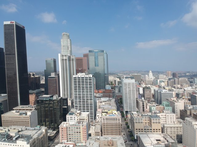 A Bird's Eye View of Los Angeles Skyline