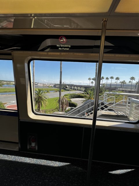 Ocean View from a Train at Terminal A