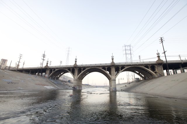 The Majestic Arch Bridge over LA River