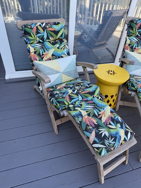 Vibrant Deck Lounging