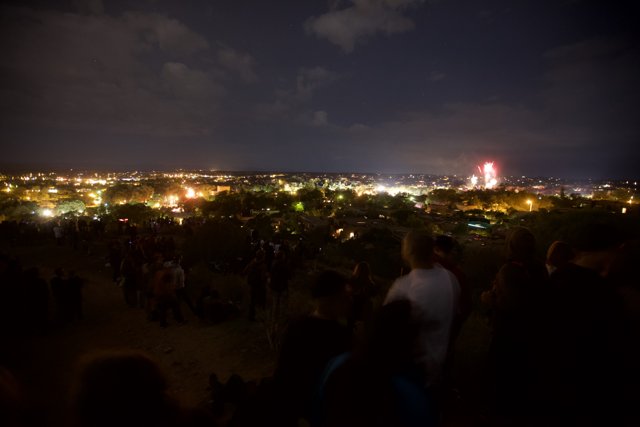 Spectacular Fireworks Display over the Metropolis