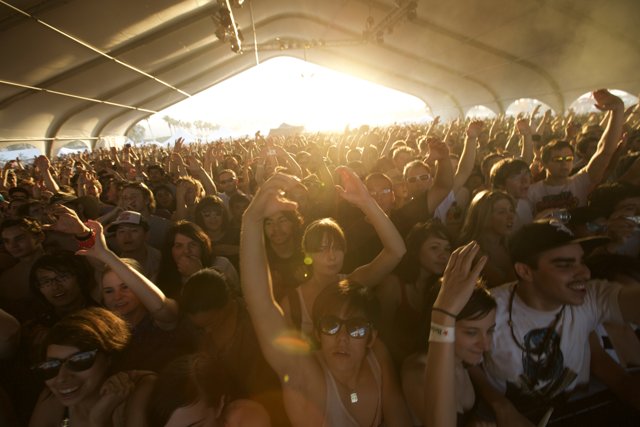 Hands Up in the Crowd at Coachella 2008