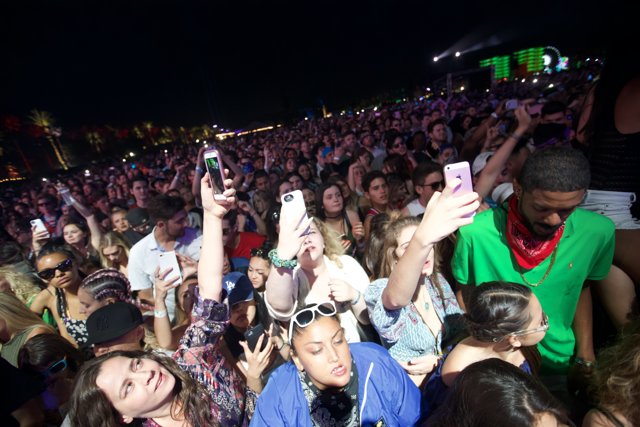 Snap Happy Crowd at Coachella