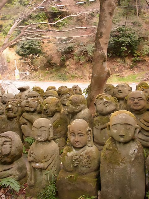 Stone Statues in Kyoto's Enchanted Forest
